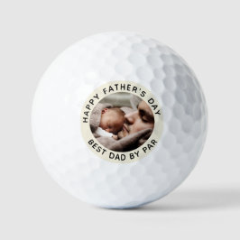 Pelotas De Golf Foto Minimalista del Día del Padre personalizado