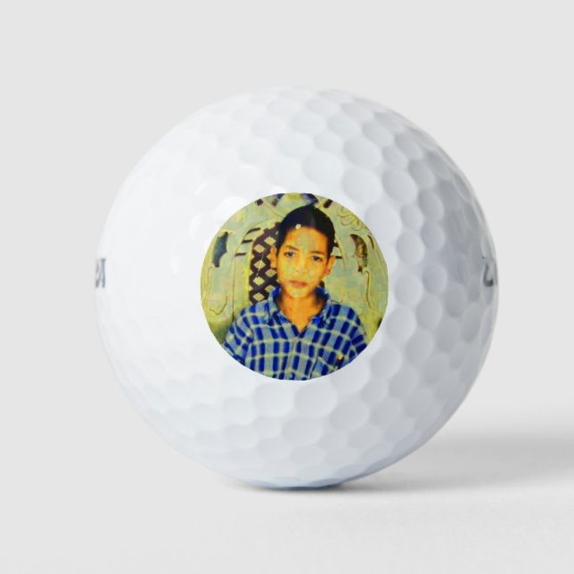 Pelotas De Golf Foto personalizada (Anverso)