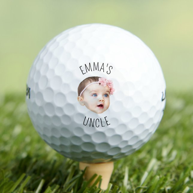 Pelotas De Golf Foto personalizada de cara de bebé para nuevo tío (Subido por el creador)