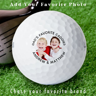 Pelotas De Golf Foto personalizada de golfista de DAD FAVORITE CAD