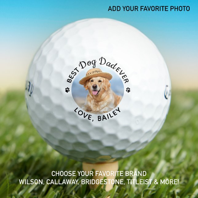 Pelotas De Golf Foto personalizada de papá de perro mejor Personal (Subido por el creador)