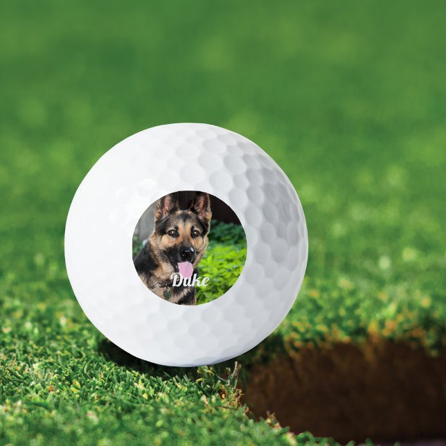 Pelotas De Golf Foto personalizada de perro pastor alemán, nombre  (Subido por el creador)