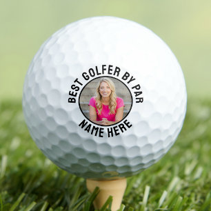 Pelotas De Golf Foto Personalizada Simple de Golfista