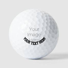 Pelotas De Golf Foto personalizada – Texto personalizado