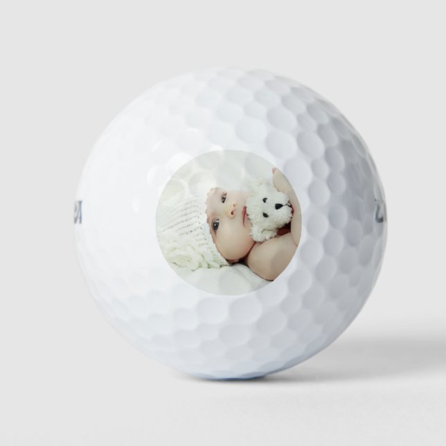 Pelotas De Golf Foto personalizado (Anverso)