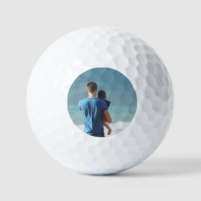 Pelotas De Golf Foto personalizado (Anverso)