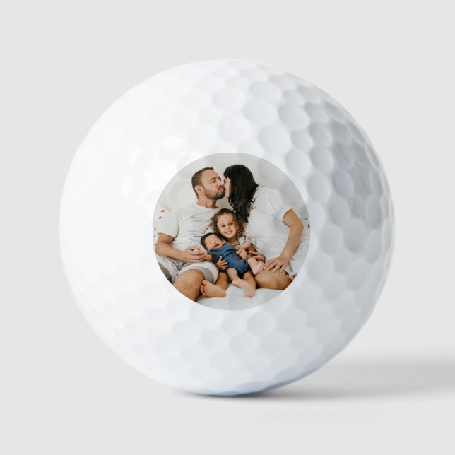 Pelotas De Golf Foto personalizado (Anverso)
