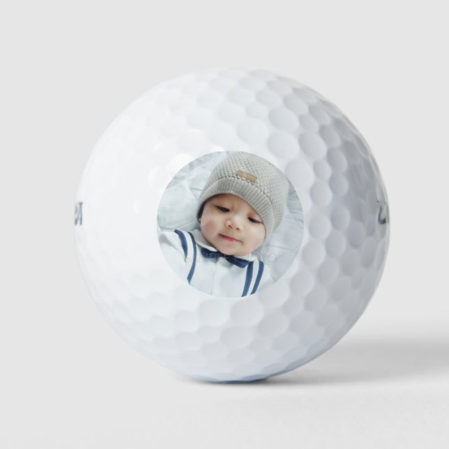 Pelotas De Golf Foto personalizado (Anverso)