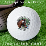 Pelotas De Golf Foto personalizado Moderno Golfer Personalizado Si<br><div class="desc">Dos de tus cosas favoritas,  golf y su caballo! Ahora puedes llevar a tu mejor amigo mientras juegas 18 agujeros . Personalizar estos marcadores de golf con la foto y el nombre favoritos de tu caballo. ¡Un gran regalo para todos los amantes del golf y del caballo!</div>