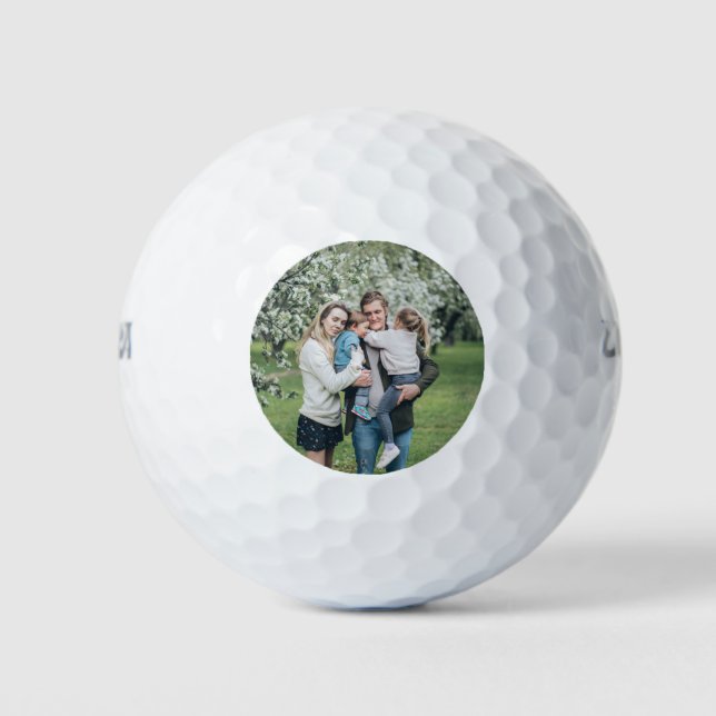 Pelotas De Golf Foto Personalizado personalizada Mejor Papá Nunca (Anverso)