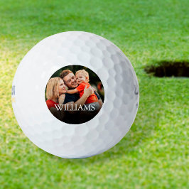 Pelotas De Golf Foto y nombre personalizados