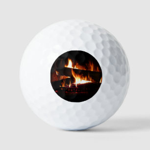 Pelotas De Golf Fotografía de la escena de invierno cálida de la c