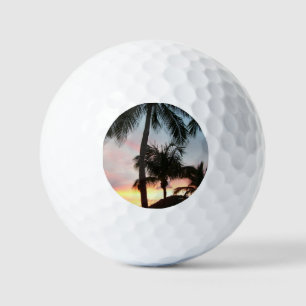 Pelotas De Golf Fotografía de paisajes tropicales de palmas de sol