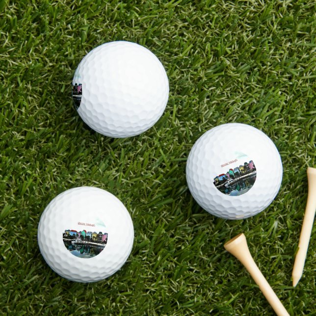 Pelotas De Golf Fotografía escénica de Nassau, Bahamas (Césped in situ)