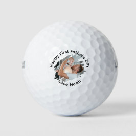 Pelotas De Golf Fotografía personalizada del Día de los Primeros P