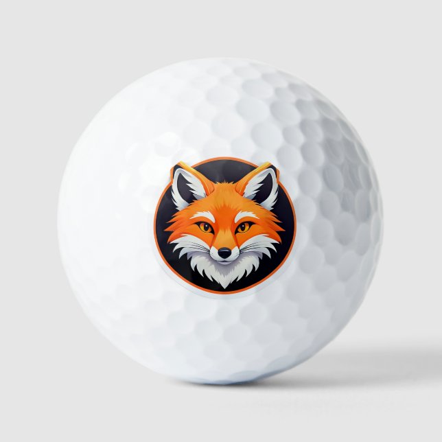 Pelotas de Golf Fox Personalizadas Regalo para Gol (Anverso)