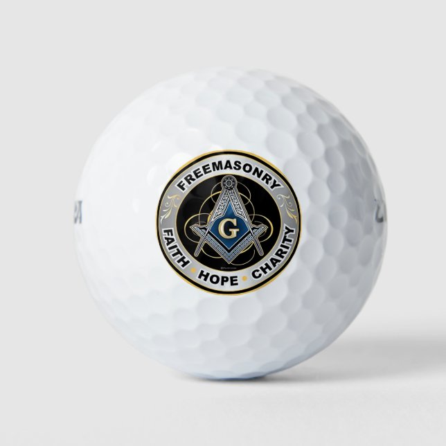 Pelotas De Golf Freemason (Anverso)