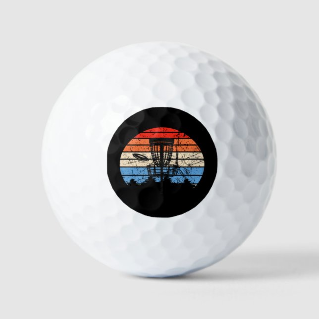Pelotas De Golf Frisbee Golf Disk Retro (Anverso)