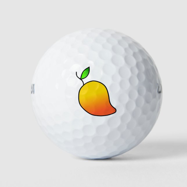 Pelotas De Golf Fruity Mango Golf Balls (Anverso)