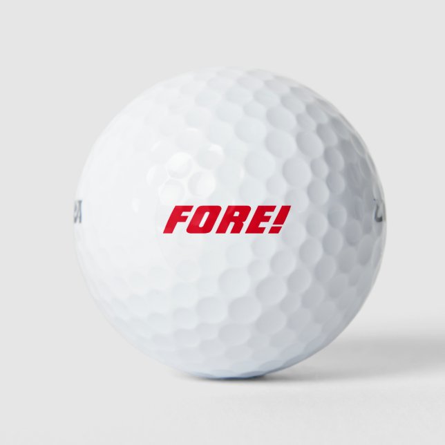 PELOTAS DE GOLF ¡FUERA! (Anverso)