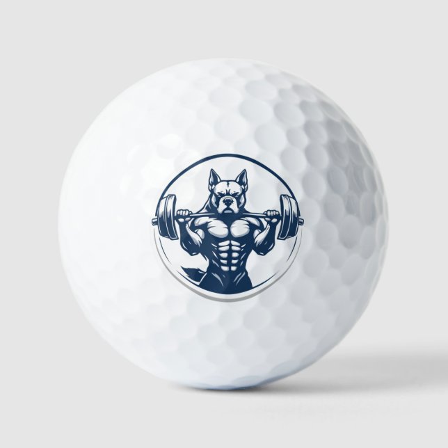 Pelotas De Golf Fuerza del bulldog (Anverso)