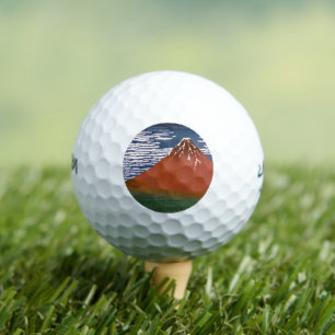 Pelotas De Golf Fuji rojo, Volcán Aka Fujiyama Katsushika Hokusai