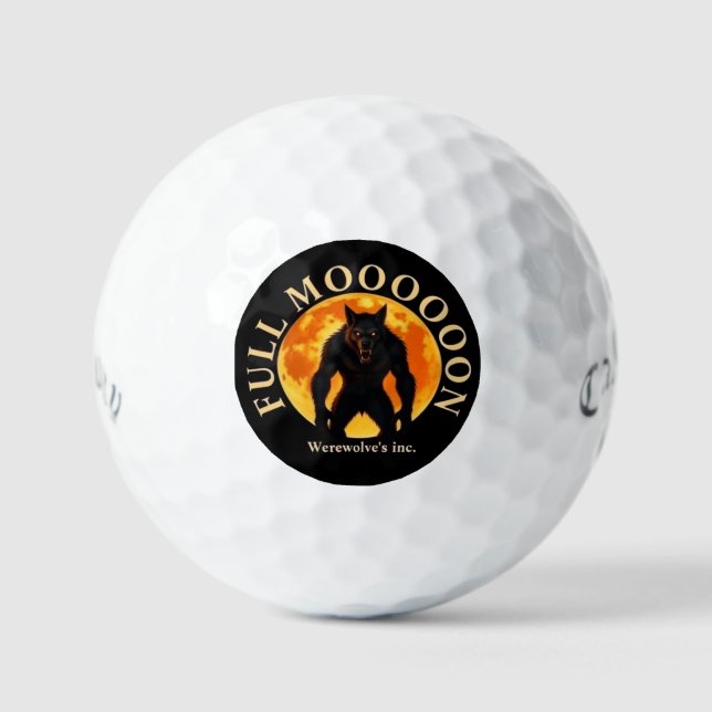 PELOTAS DE GOLF FULL MOON WEREWOLF (Anverso)