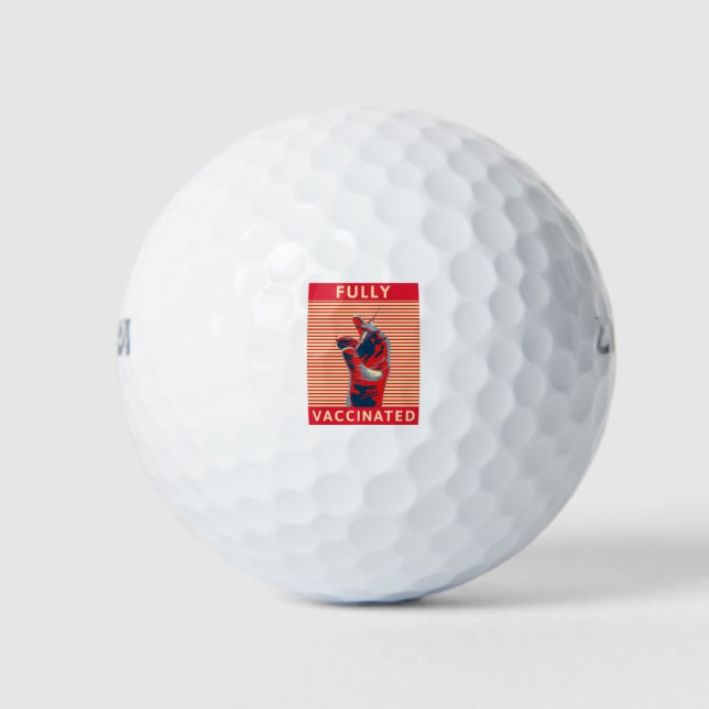 Pelotas De Golf Fully Vaccinated (Anverso)