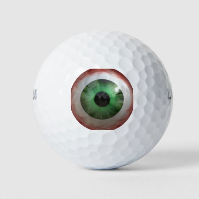 Pelotas De Golf Fun Creepy Green Eye ball - Extraño (Anverso)