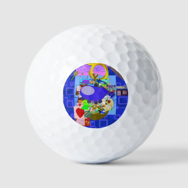 Pelotas De Golf Fun Golf Balls Cartoon Characters (Anverso)