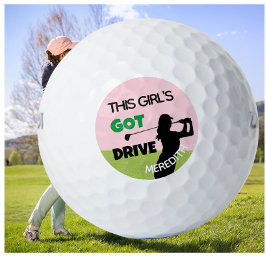 Pelotas De Golf Fun Golf Gal Swing Tiene Nombre De Unidad