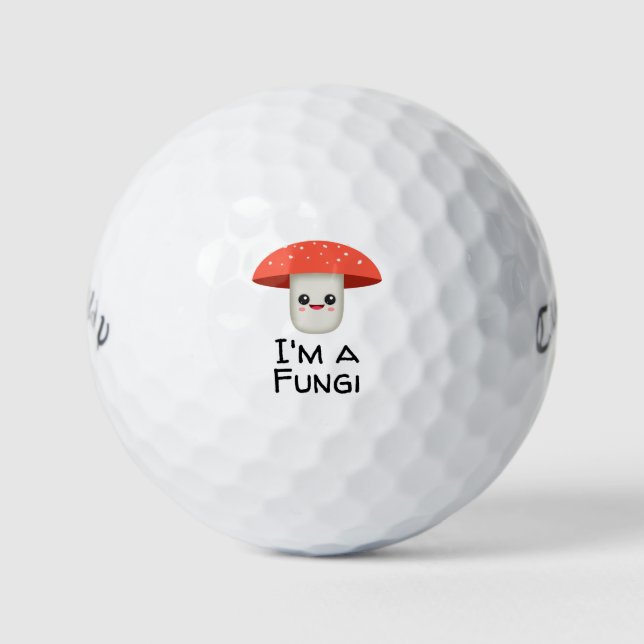 Pelotas De Golf Fun Guy Fungi Mushroom (Anverso)