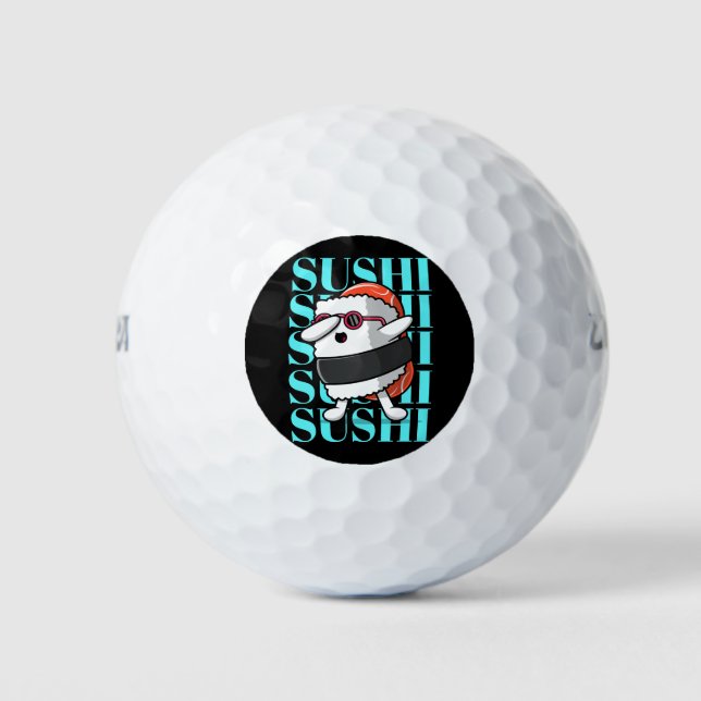 Pelotas De Golf Fun Kawaii Sushi Dab (Anverso)