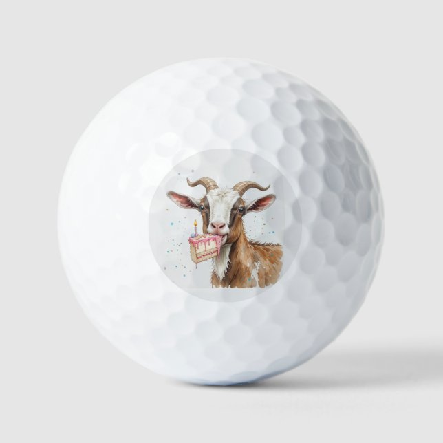 Pelotas De Golf Fun Old Goat Over the Hill Birthday (Anverso)