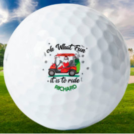 Pelotas De Golf Fun Santa Golf Cart Name