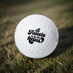 Pelotas De Golf Funcle Funny Simple Vintage Retro<br><div class="desc">Este diseño simple y vintage está compuesto por una tipografía de escritura lúdica juguetona.</div>