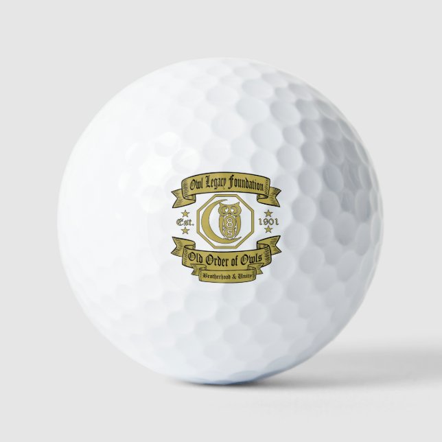 Pelotas De Golf Fundación Golf Ba de Owl Legacy (Anverso)