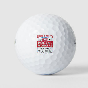 Pelotas De Golf Fundadosamente, trabajador postal sabe dónde vive
