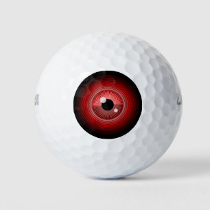 Pelotas De Golf Fundido Red Black Evil Devil Eye Magic Art