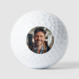 Pelotas De Golf Funeral En La Foto De La Memoria Amada