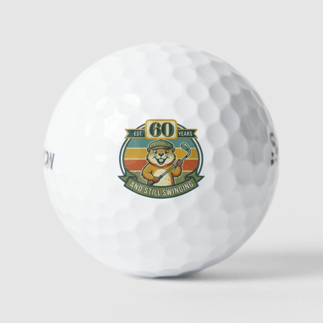 Pelotas De Golf Funny 60th Birthday (Anverso)