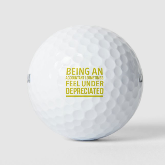 Pelotas De Golf Funny Accountant Pun (Anverso)