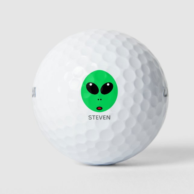 Pelotas De Golf Funny Alien Face Personalizado Personalizado (Anverso)