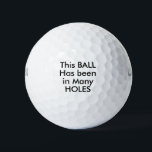 Pelotas De Golf Funny Chiste Golfer<br><div class="desc">Las divertidas bolas de golf de Chiste Golfer</div>