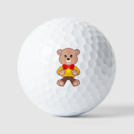 Pelotas De Golf Funny Cute Bowtie Teddy Bear