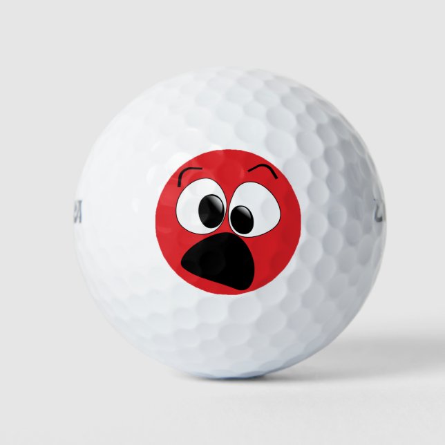 Pelotas De Golf Funny Face Humor Golf Balls (Anverso)