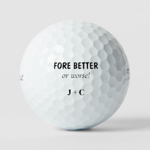 Pelotas De Golf Funny FORE Mejor o Peor Titleist Pareja
