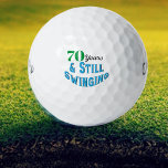 Pelotas De Golf Funny Golf Balls 70 cumpleaños<br><div class="desc">Celebra el 70 cumpleaños de un golfista con estilo con la edición de cumpleaños 70 de Funny Golf Balls. Estas pelotas de golf hacen un regalo divertido y único para cualquier aficionado al golf que llegue a esta edad de hitos. Con la divertida inscripción "¡70 años y todavía balancín!" estas...</div>