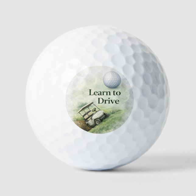 Pelotas De Golf Funny Golf Balls Gift for Beginners (Anverso)