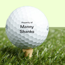 Funny Golf Gift Chiste Nombre Manny Shanks